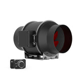 350 CFM inline extractor fan with power lead