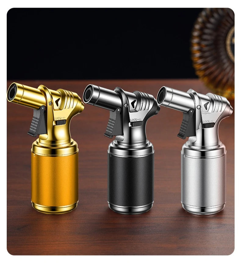 Large Capacity Spray Gun Lighter | Windproof Refillable Jet Flame Torch