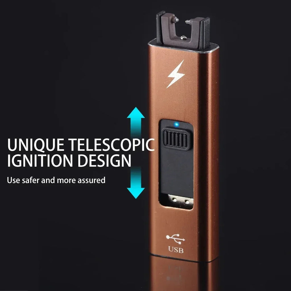 Plasma USB Pulse Arc Lighter — Windproof, Flameless, Rechargeable