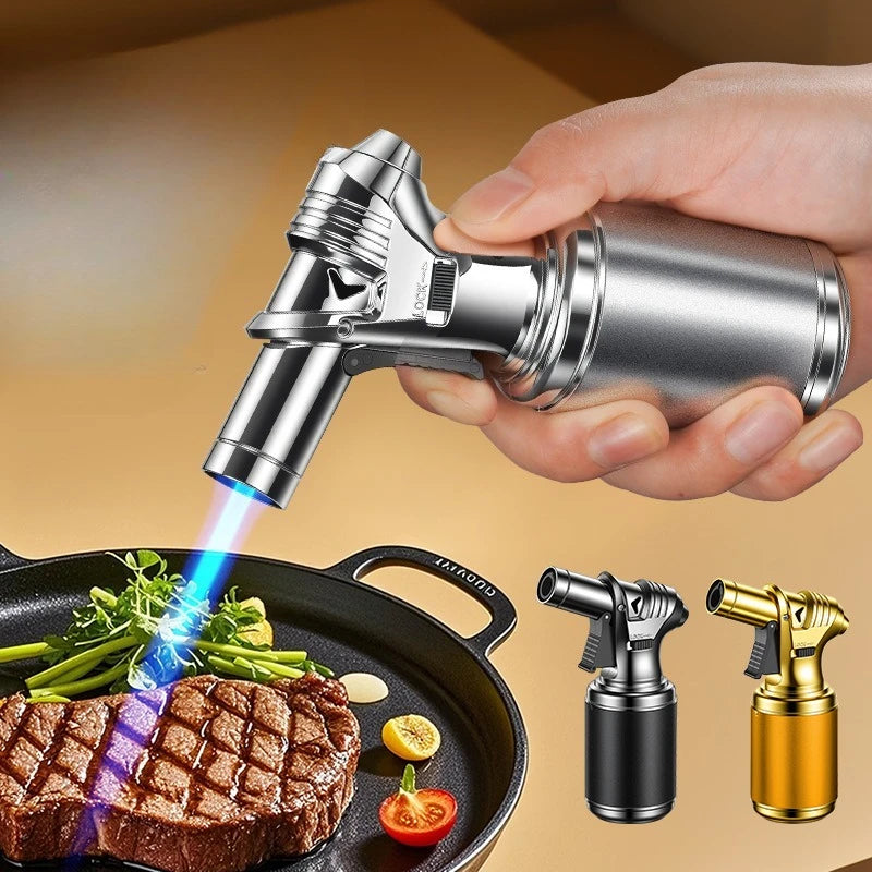 Large Capacity Spray Gun Lighter | Windproof Refillable Jet Flame Torch