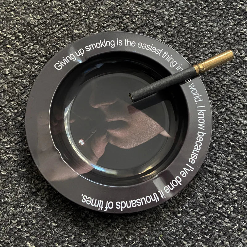 Round Ashtray & Rolling Tray
