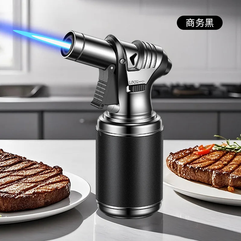 Large Capacity Spray Gun Lighter | Windproof Refillable Jet Flame Torch