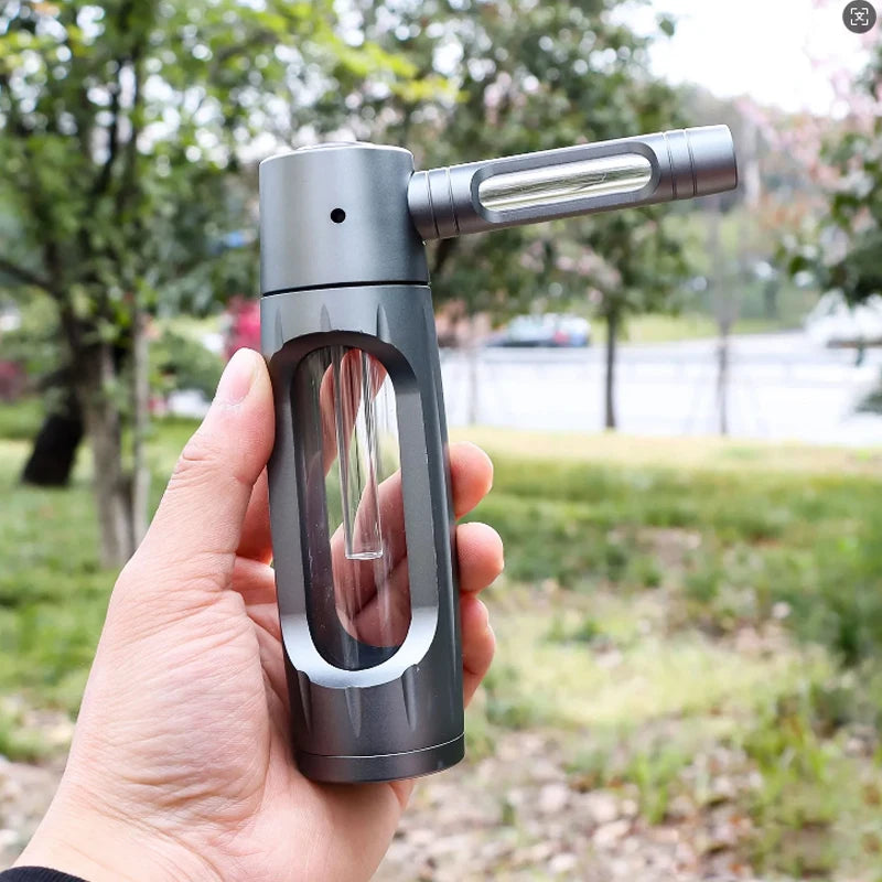 6" Metal Aluminum Glass Water Pipe – Compact & Portable