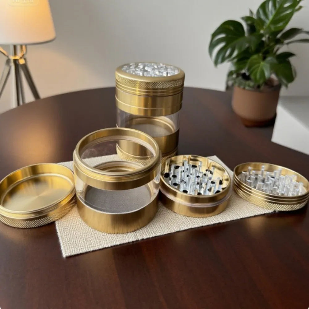 4-Layer Space Aluminum Herb Grinder (62 mm) — Premium Spice & Herb Milling
