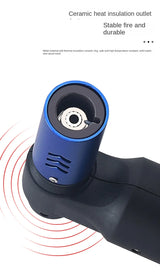 Blue flame torch lighter in black finish