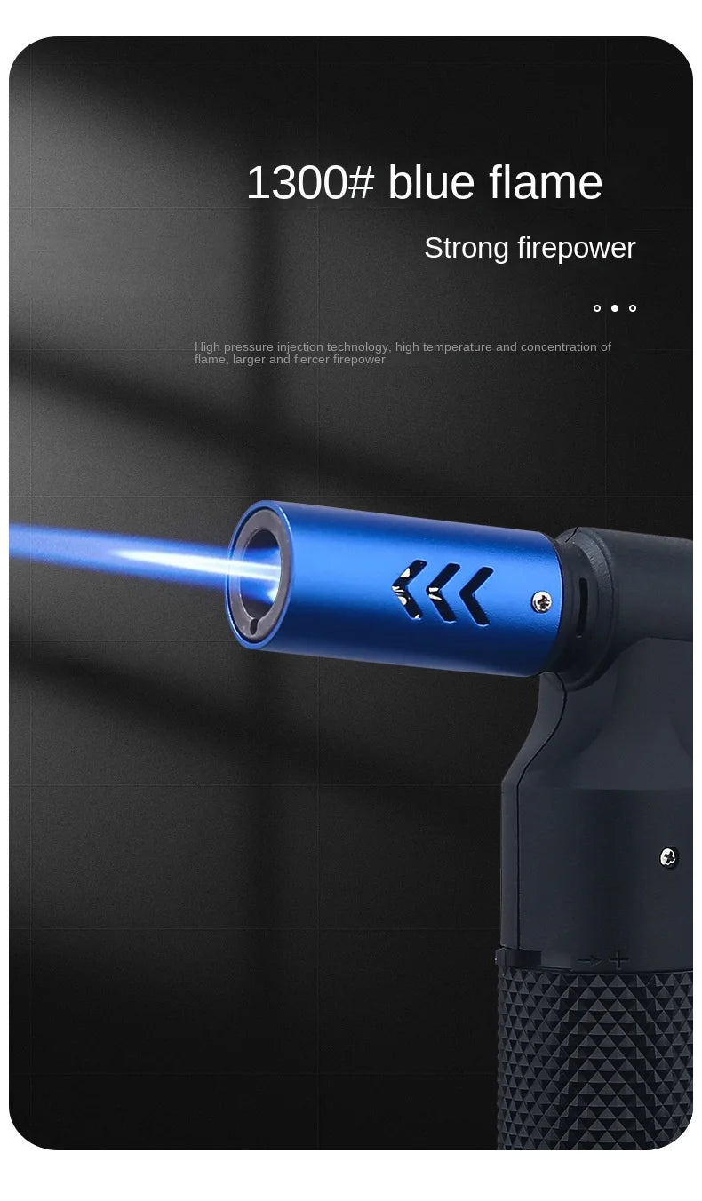 Spray Gun Torch Blue Flame Jet Gas Lighter Kitchen Cooking Smoking Accessories Windproof