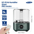Kinscoter 5L Ultrasonic Air Humidifier | Large Capacity Cool Mist Humidifier for Home & Grow Tents