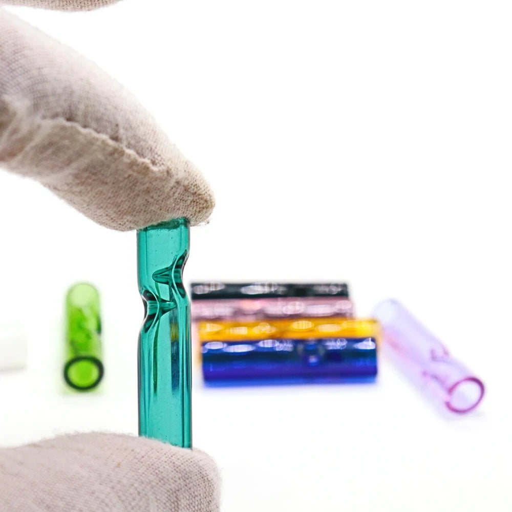 🌿 10-Piece Reusable Glass Mouthpiece Set — Stylish & Eco-Friendly Filters