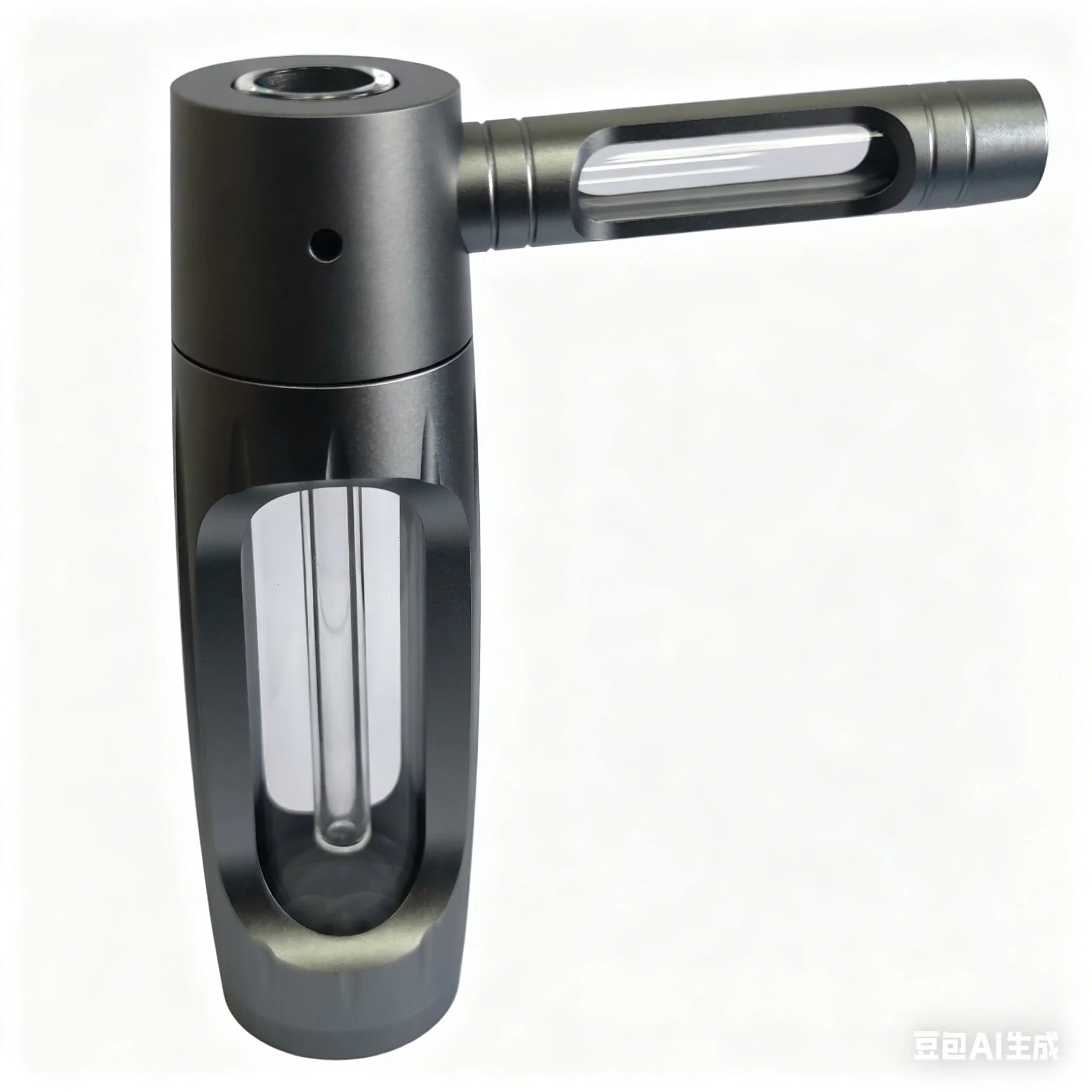 6" Metal Aluminum Glass Water Pipe – Compact & Portable