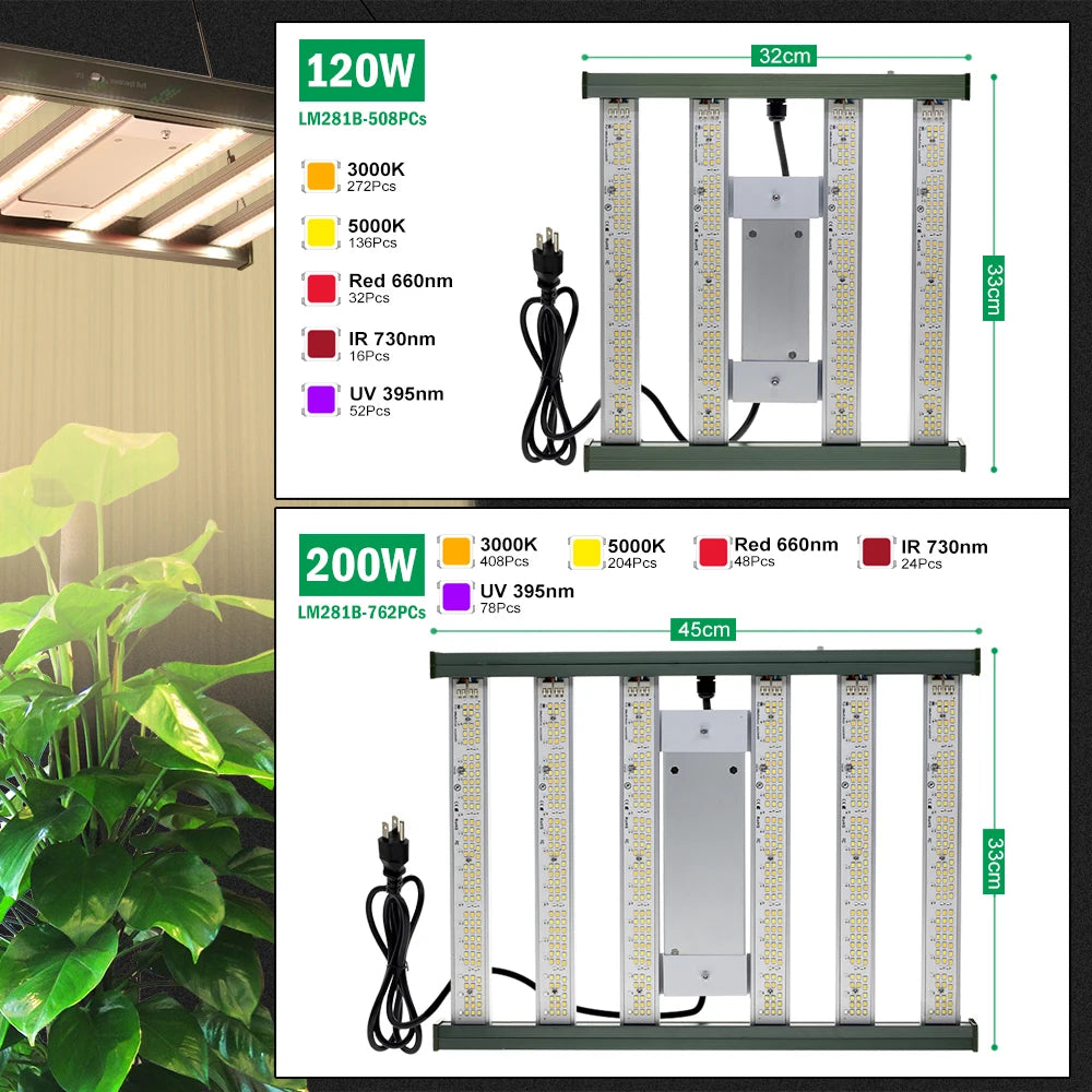 🌱 Mini Full Spectrum LED Grow Light – Dual Mode Hydroponic Lamp for Vegetables & Greenhouse Cultivation