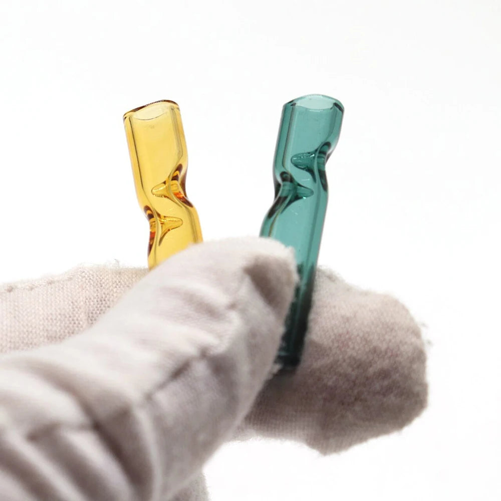 🌿 10-Piece Reusable Glass Mouthpiece Set — Stylish & Eco-Friendly Filters