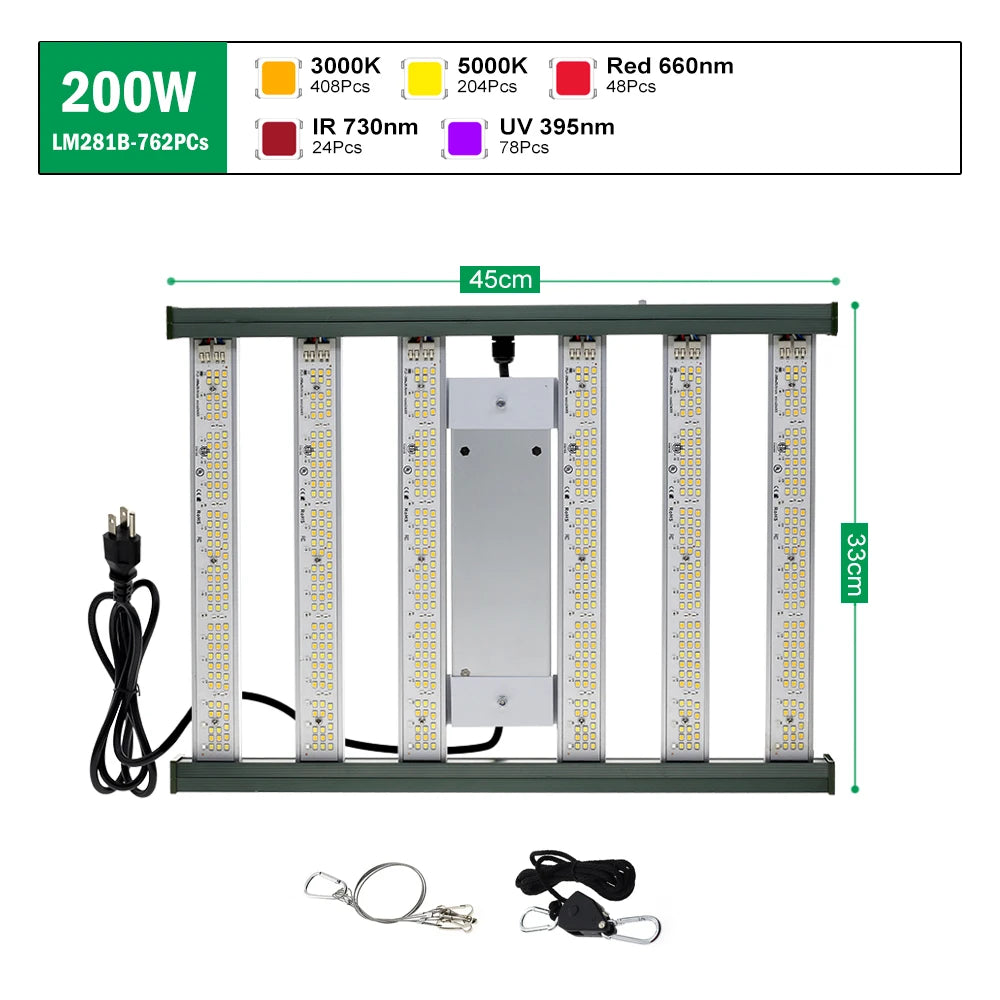 🌱 Mini Full Spectrum LED Grow Light – Dual Mode Hydroponic Lamp for Vegetables & Greenhouse Cultivation