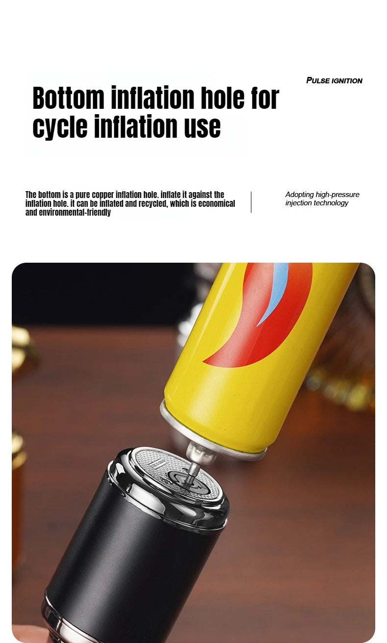Large Capacity Spray Gun Lighter | Windproof Refillable Jet Flame Torch
