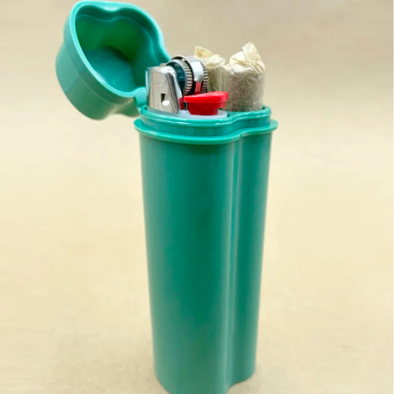 Flip-Top Cigarette Case & Lighter Combo Kit