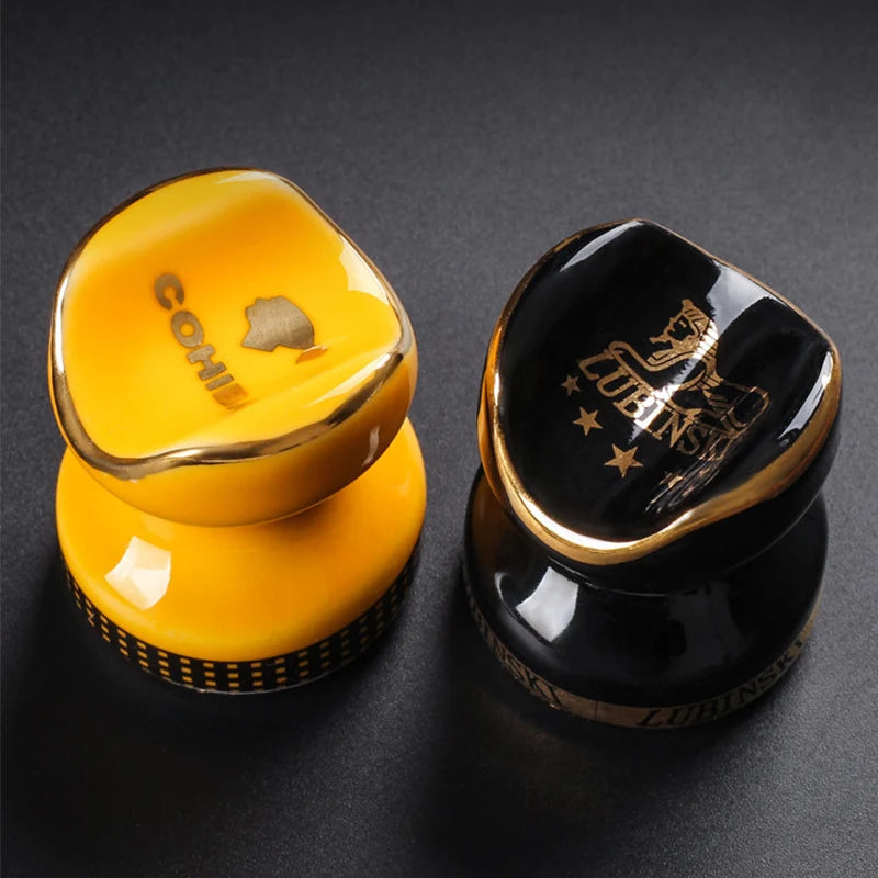Elegant Ceramic Cigar/Joint Holder – Mini Display Stand & Smoking Accessory