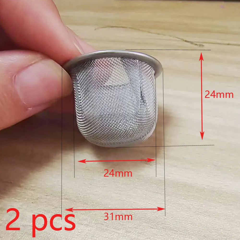 Domed Rimmed Mesh Smoking Pipe Screen – Premium Stainless Steel & Brass Filter