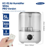 Large capacity cool mist humidifier for home and grow tents