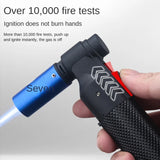 Refillable butane torch with adjustable flame dial