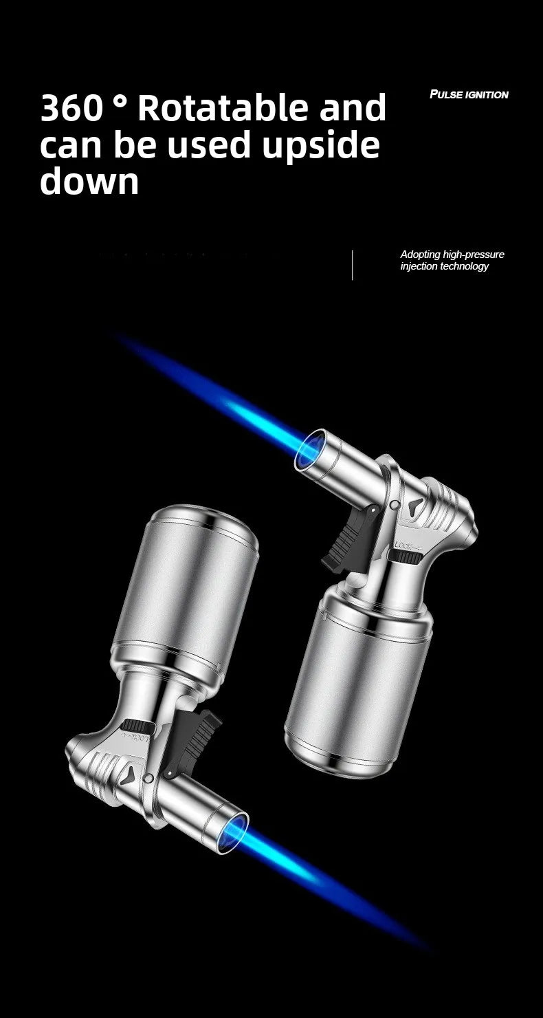 Large Capacity Spray Gun Lighter | Windproof Refillable Jet Flame Torch