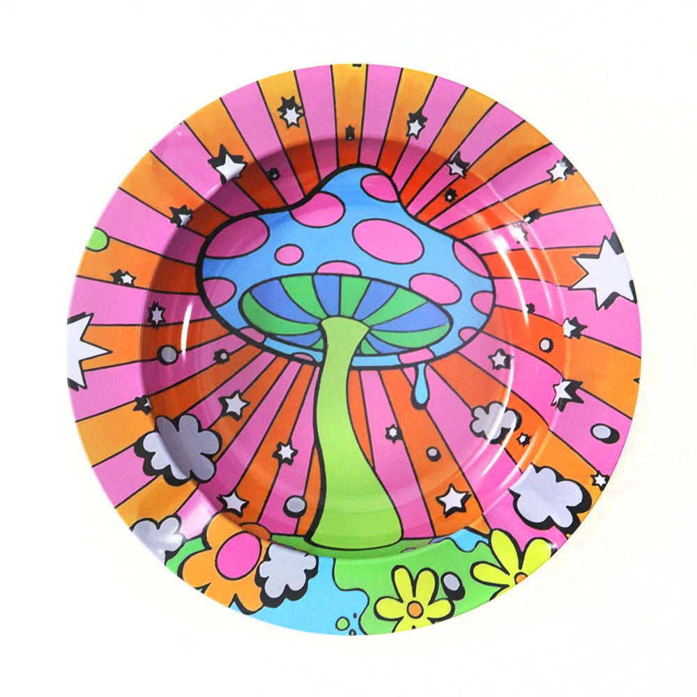 Round Ashtray & Rolling Tray