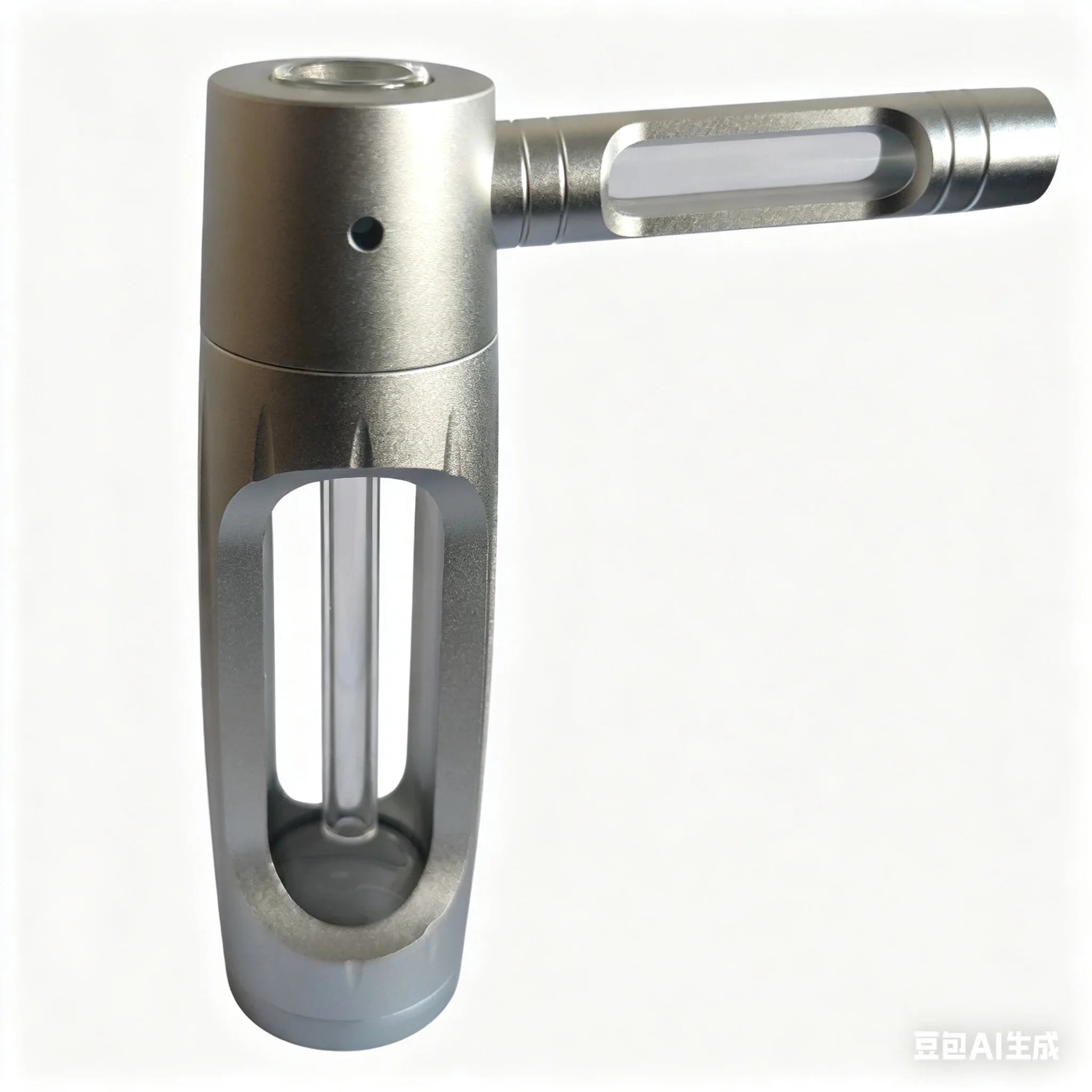 6" Metal Aluminum Glass Water Pipe – Compact & Portable
