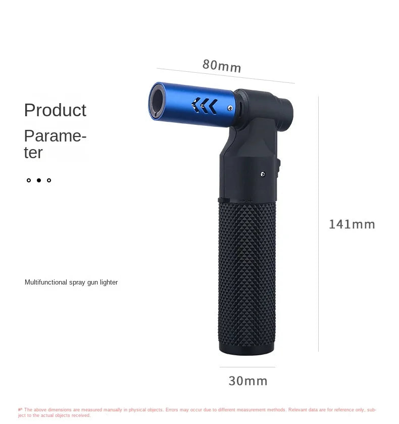 Spray Gun Torch Blue Flame Jet Gas Lighter Kitchen Cooking Smoking Accessories Windproof