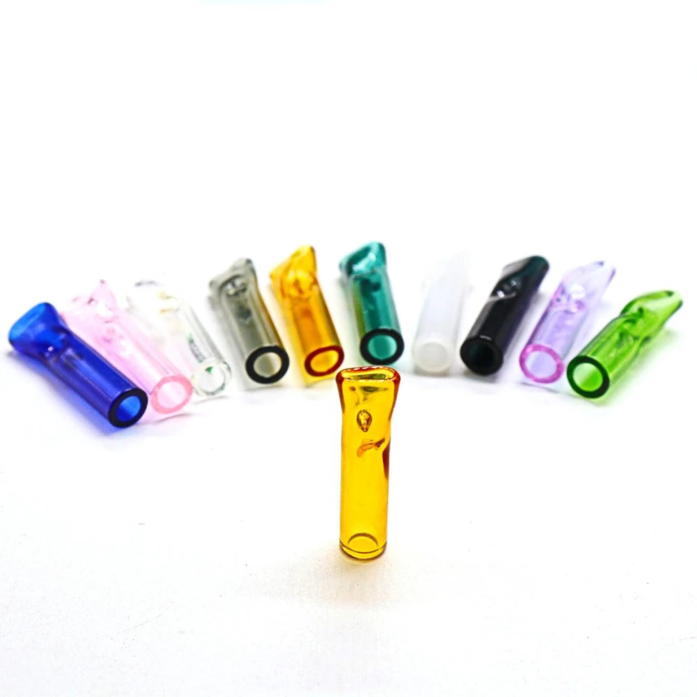 🌿 10-Piece Reusable Glass Mouthpiece Set — Stylish & Eco-Friendly Filters
