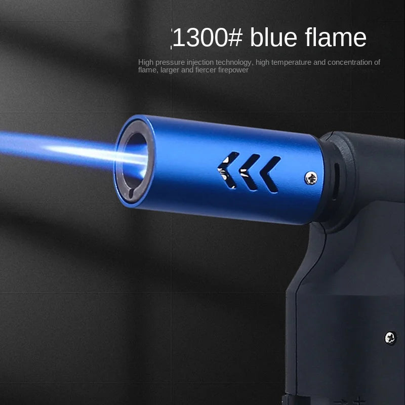 Spray Gun Torch Blue Flame Jet Gas Lighter Kitchen Cooking Smoking Accessories Windproof