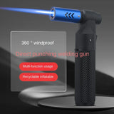 Spray Gun Torch Blue Flame Jet Gas Lighter Kitchen Cooking Smoking Accessories Windproof