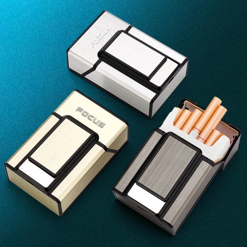 🔥 Aluminum Alloy Cigarette/Joints Box with Rechargeable Lighter