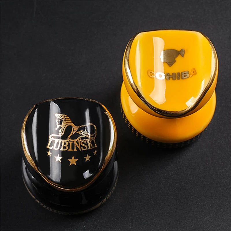 Elegant Ceramic Cigar/Joint Holder – Mini Display Stand & Smoking Accessory