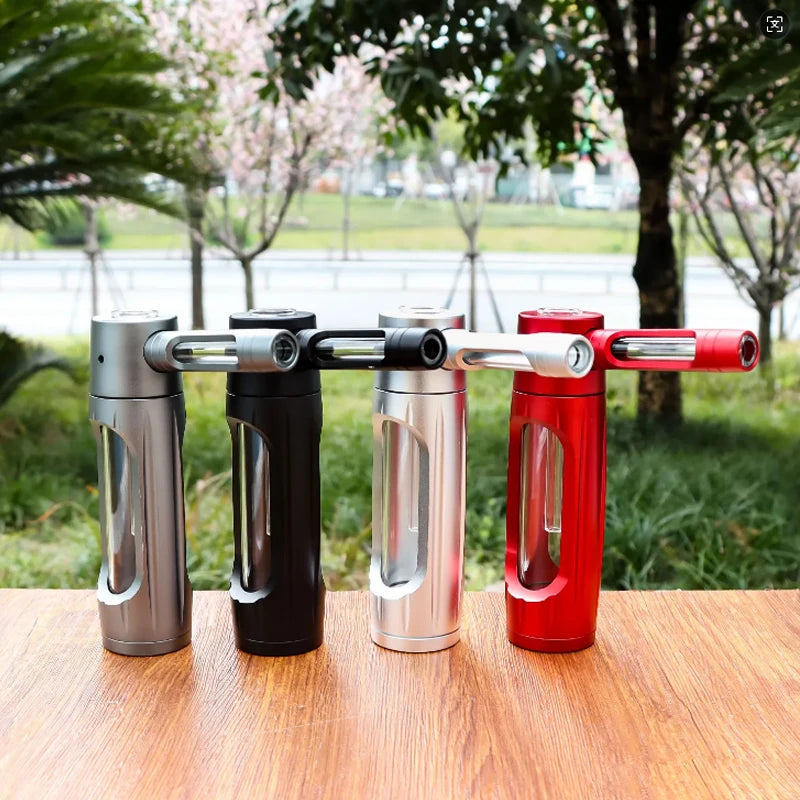 6" Metal Aluminum Glass Water Pipe – Compact & Portable