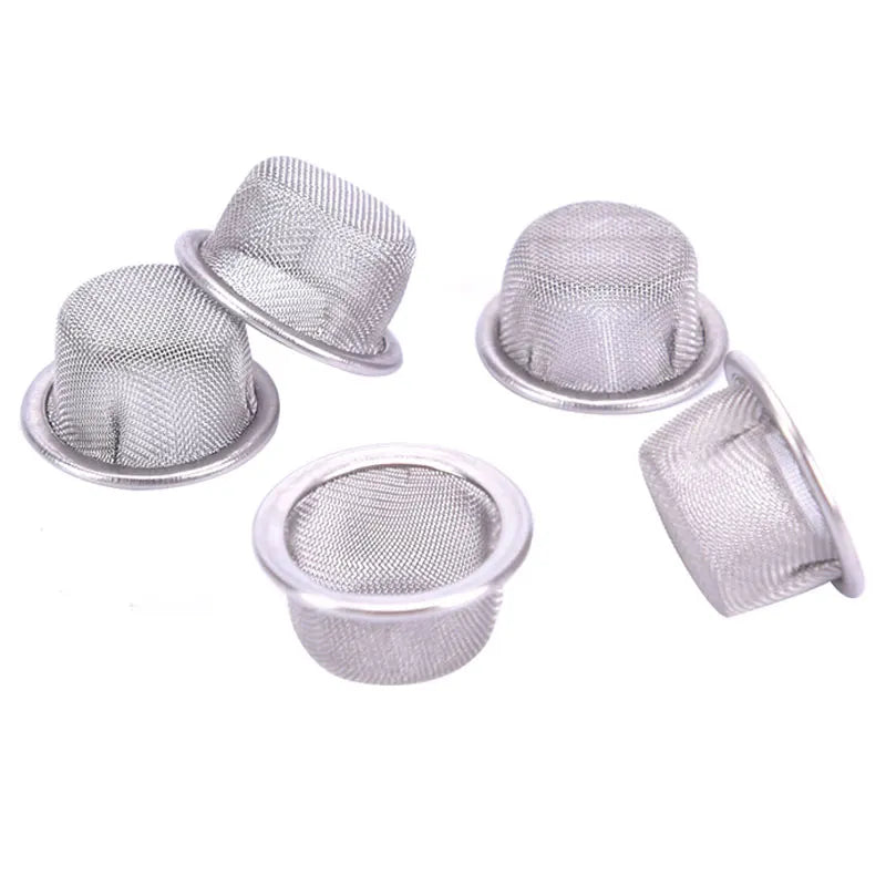 Domed Rimmed Mesh Smoking Pipe Screen – Premium Stainless Steel & Brass Filter