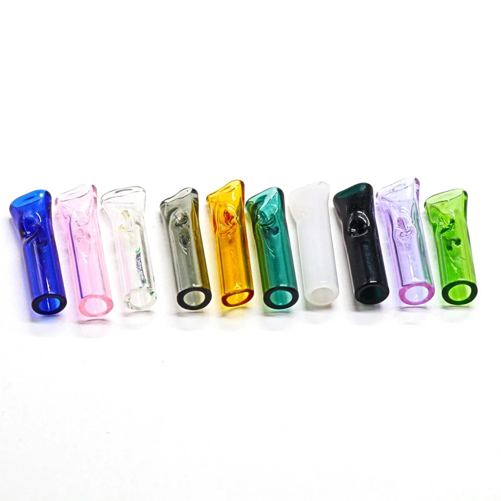 🌿 10-Piece Reusable Glass Mouthpiece Set — Stylish & Eco-Friendly Filters