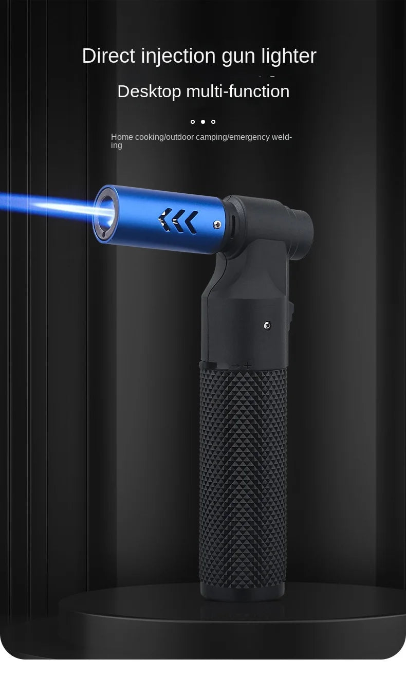 Spray Gun Torch Blue Flame Jet Gas Lighter Kitchen Cooking Smoking Accessories Windproof