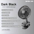 OPOLAR Rechargeable 8-Inch Portable Clip Fan | Auto Oscillation, Removable Battery & Mini Power Bank