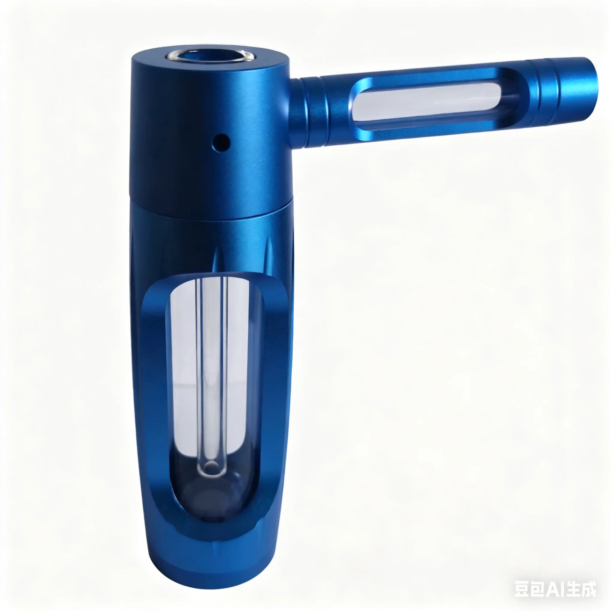 6" Metal Aluminum Glass Water Pipe – Compact & Portable