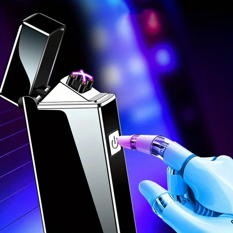 Rechargeable Plasma Arc Lighter – Windproof USB Flameless Torch