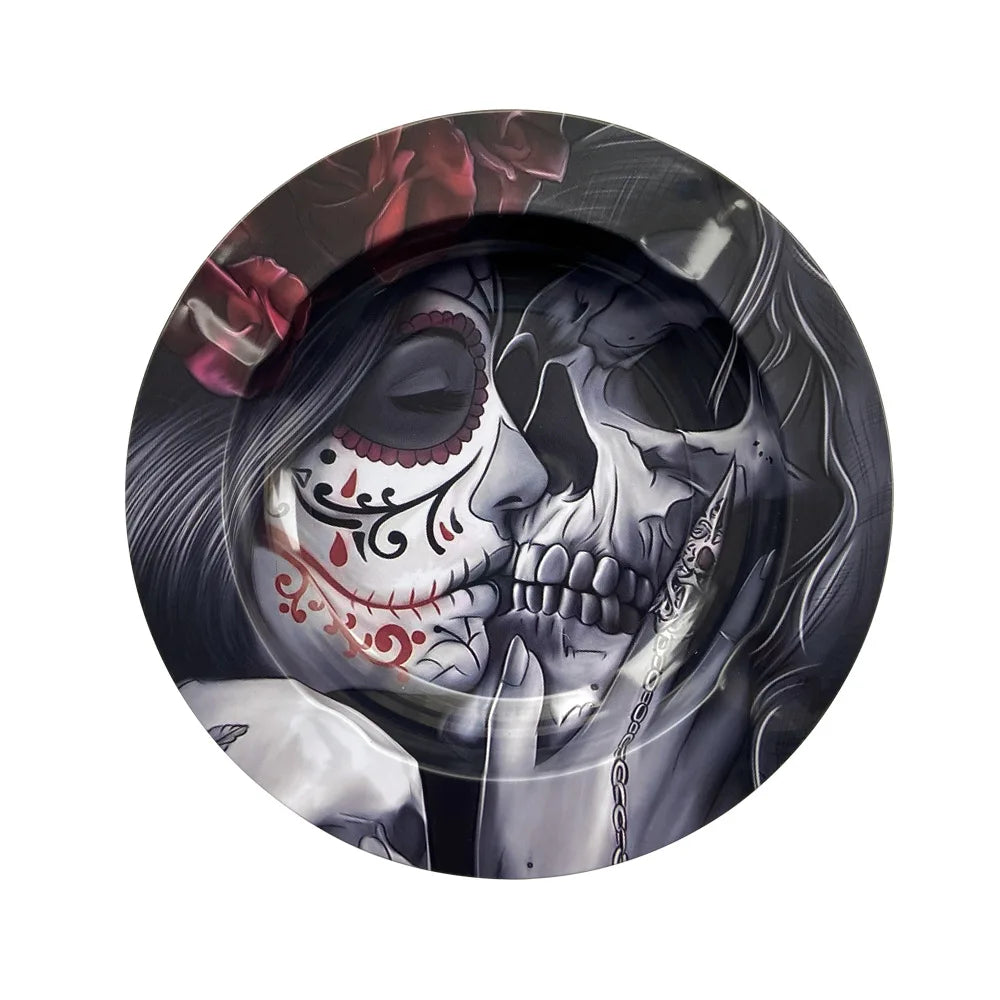 Round Ashtray & Rolling Tray