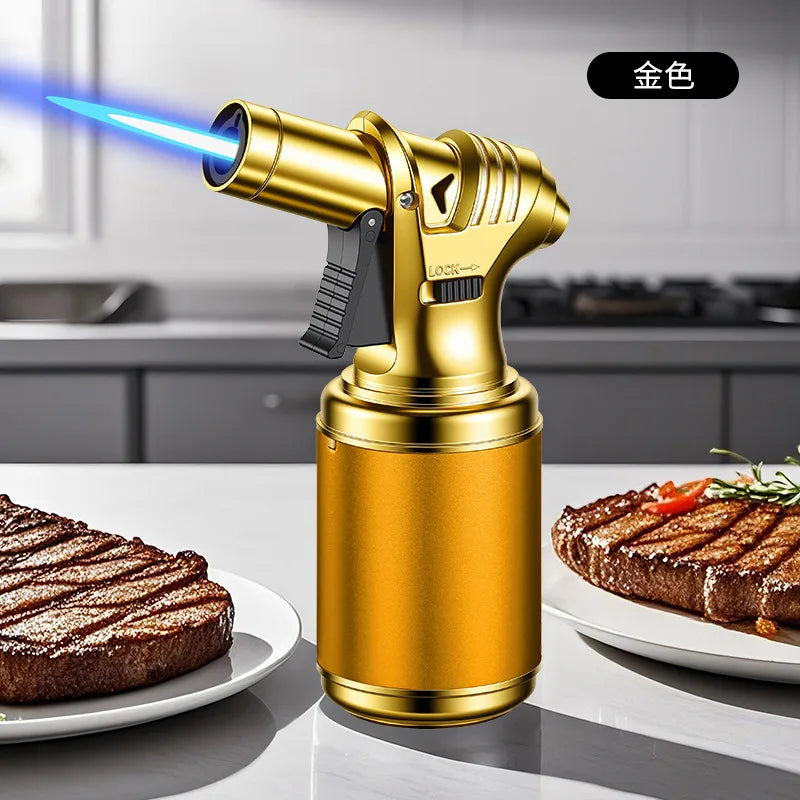 Large Capacity Spray Gun Lighter | Windproof Refillable Jet Flame Torch