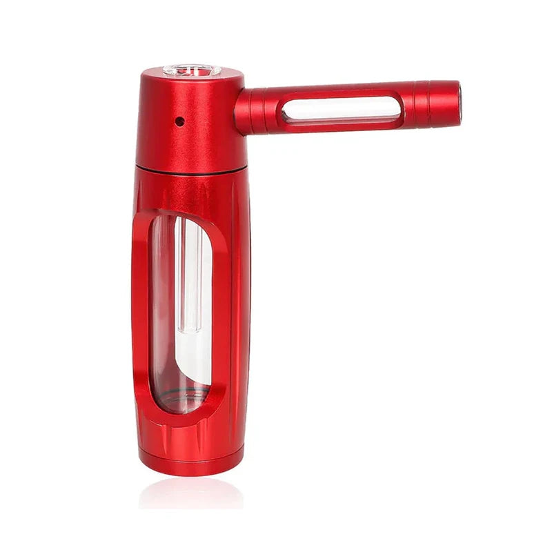 6" Metal Aluminum Glass Water Pipe – Compact & Portable