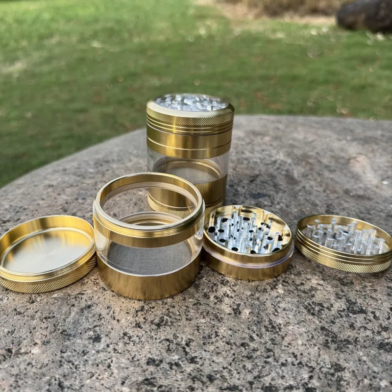 4-Layer Space Aluminum Herb Grinder (62 mm) — Premium Spice & Herb Milling