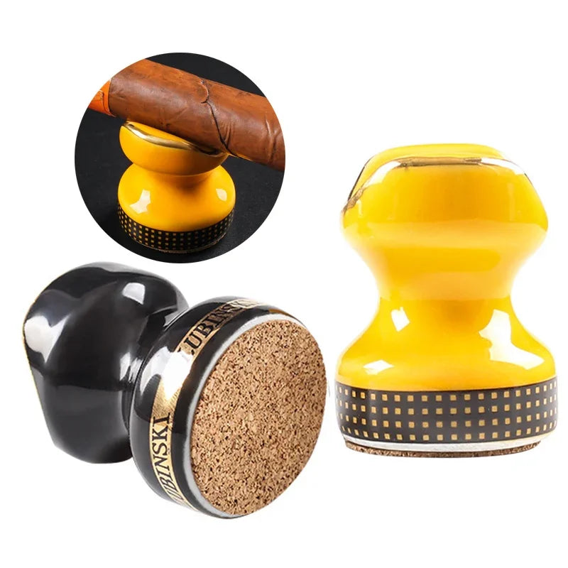 Elegant Ceramic Cigar/Joint Holder – Mini Display Stand & Smoking Accessory