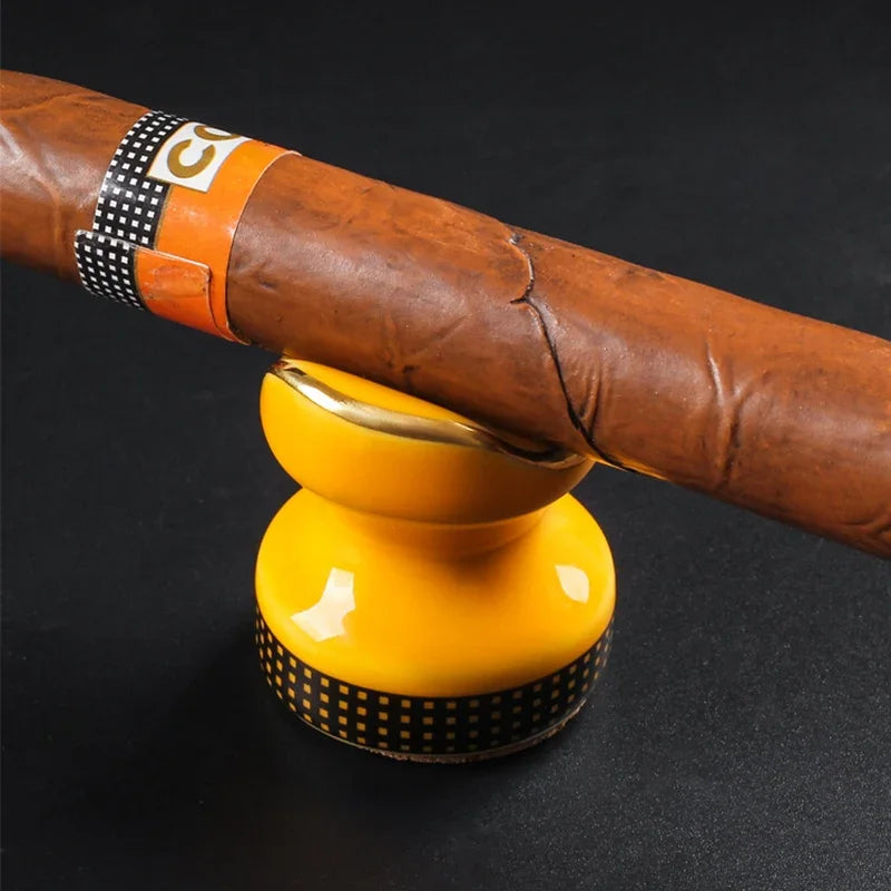 Elegant Ceramic Cigar/Joint Holder – Mini Display Stand & Smoking Accessory